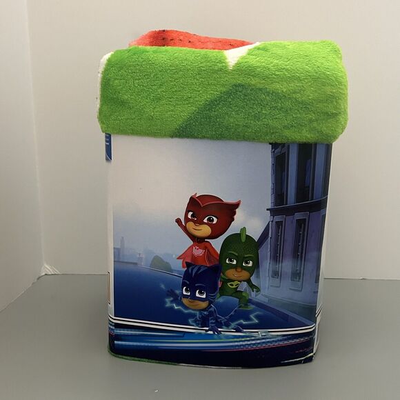 PJ Masks Super Soft Plush Throw Blanket 62”x90” Hasbro Kids - Picture 2 of 5